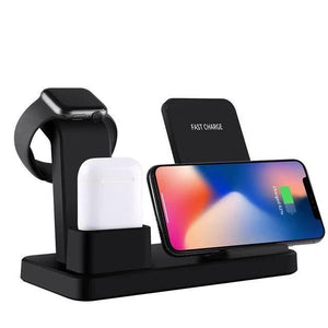 3 em 1 Base de Carregamento sem fio para iPhone Apple Watch / AirPods