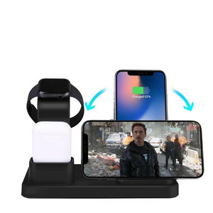 3 em 1 Base de Carregamento sem fio para iPhone Apple Watch / AirPods